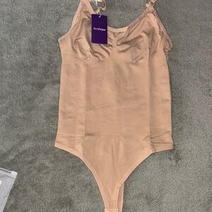 Women's Beige Shapewear Bodysuit